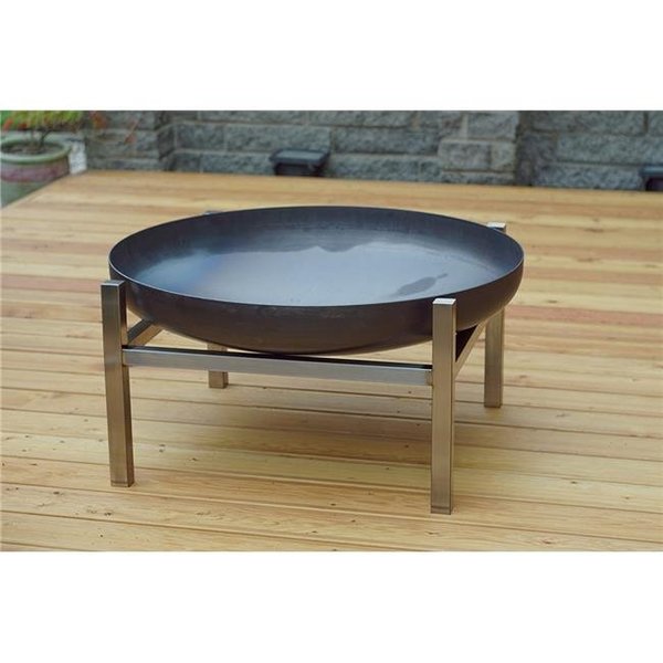 Curonian Curonian 390Parnidis Solid Steel Burning Fire Pit Parnidis - Large 390Parnidis